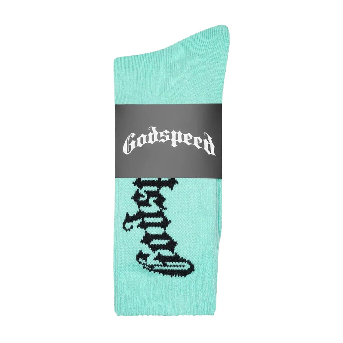 Godspeed Mens OG Logo Socks Electric Teal
