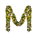 9'x14" Pre-Decorated Garland with Warm White Lights Gold/Silver