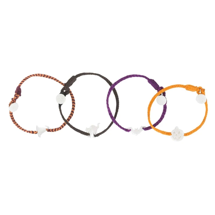 Halloween Stack Button Bracelet Set of 4