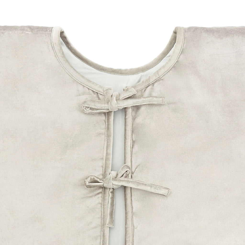 Handmade Christmas Tree Skirt Gray Velvet - Burnout - 60" Arcadia Home