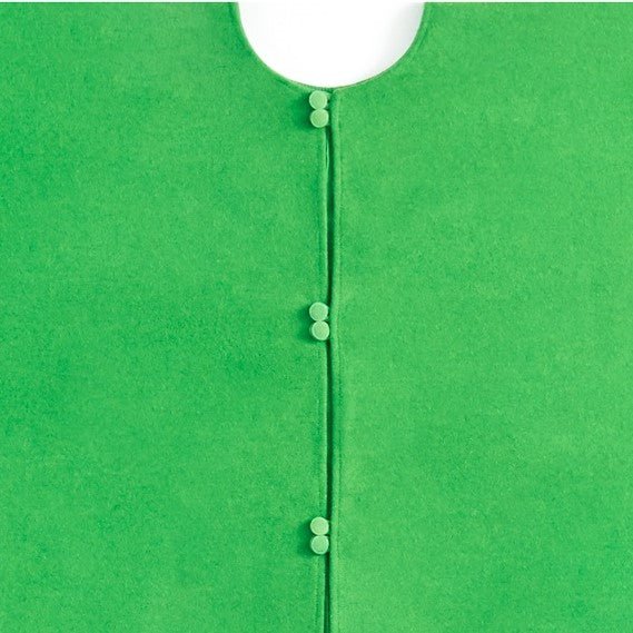 Handmade Green Pebble Border Wool Christmas Tree Skirt 60" Arcadia Home