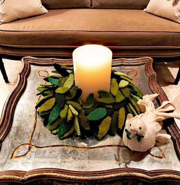 Handmade Hand Felted Wool Christmas Tree Topper - Dove Arcadia Home