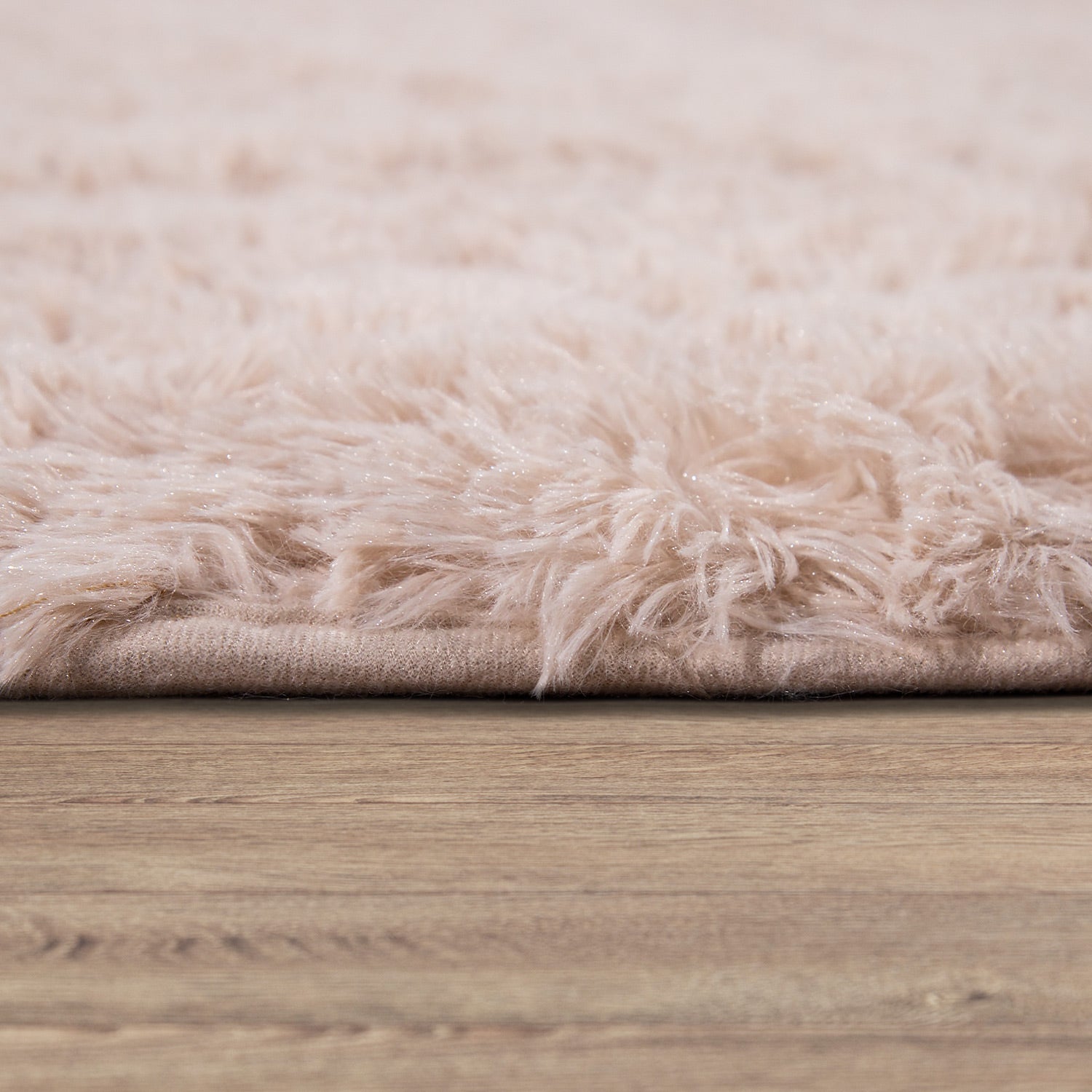 Solid Shag Rug Silky Soft & Fluffy In Cream