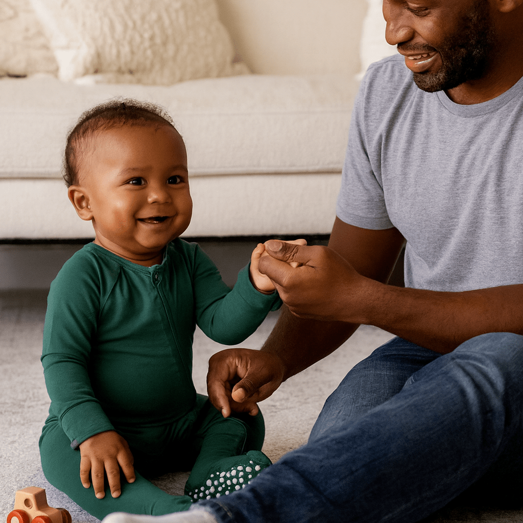 Hunter Green Zipper Footie