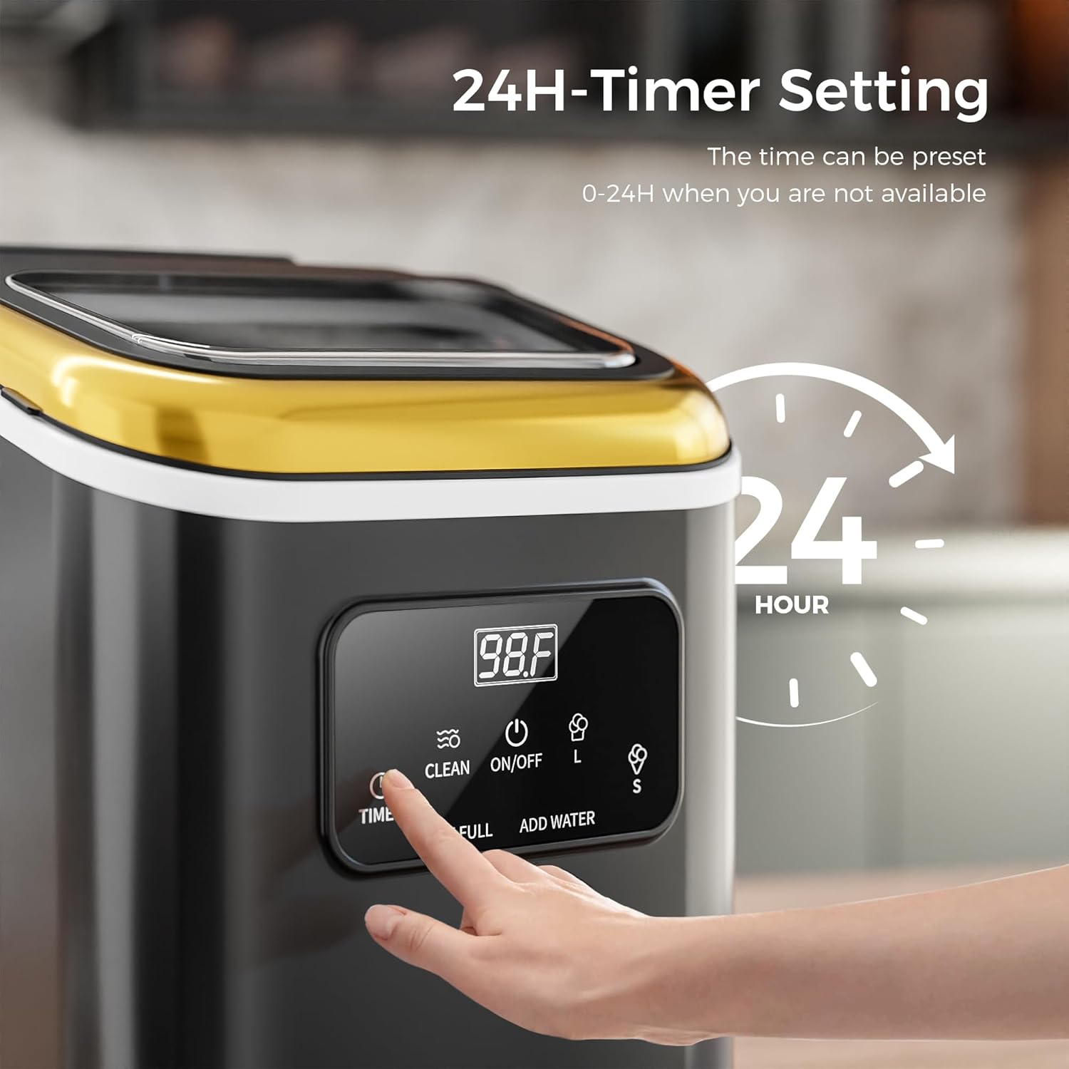 Ice Makers Countertop with LED Screen Control Panel  Z5812KH