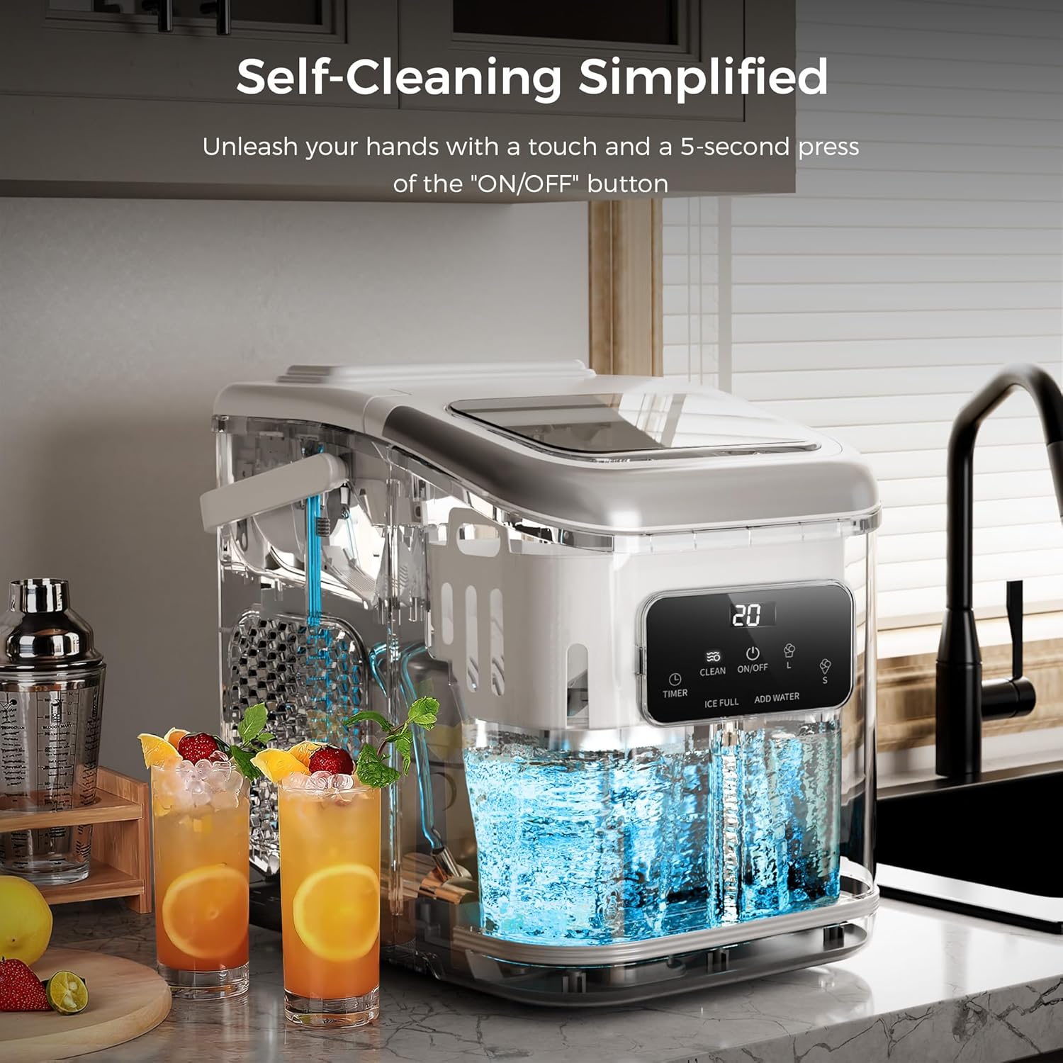 Ice Makers Countertop with LED Screen Control Panel  Z5812KH