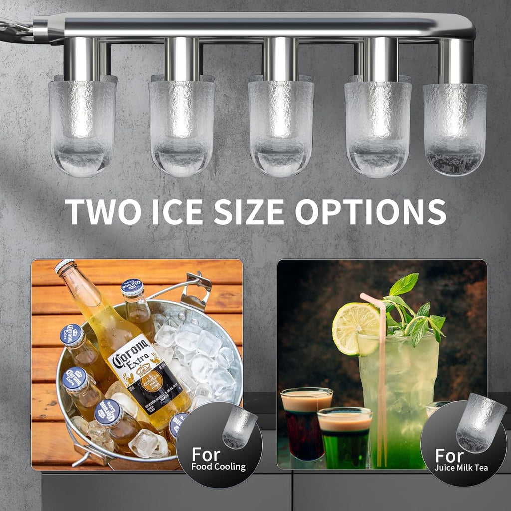 Ice Makers Countertop,26.5Lbs/24H,Self-Cleaning Portable Ice Maker Machine with HandleZ4701