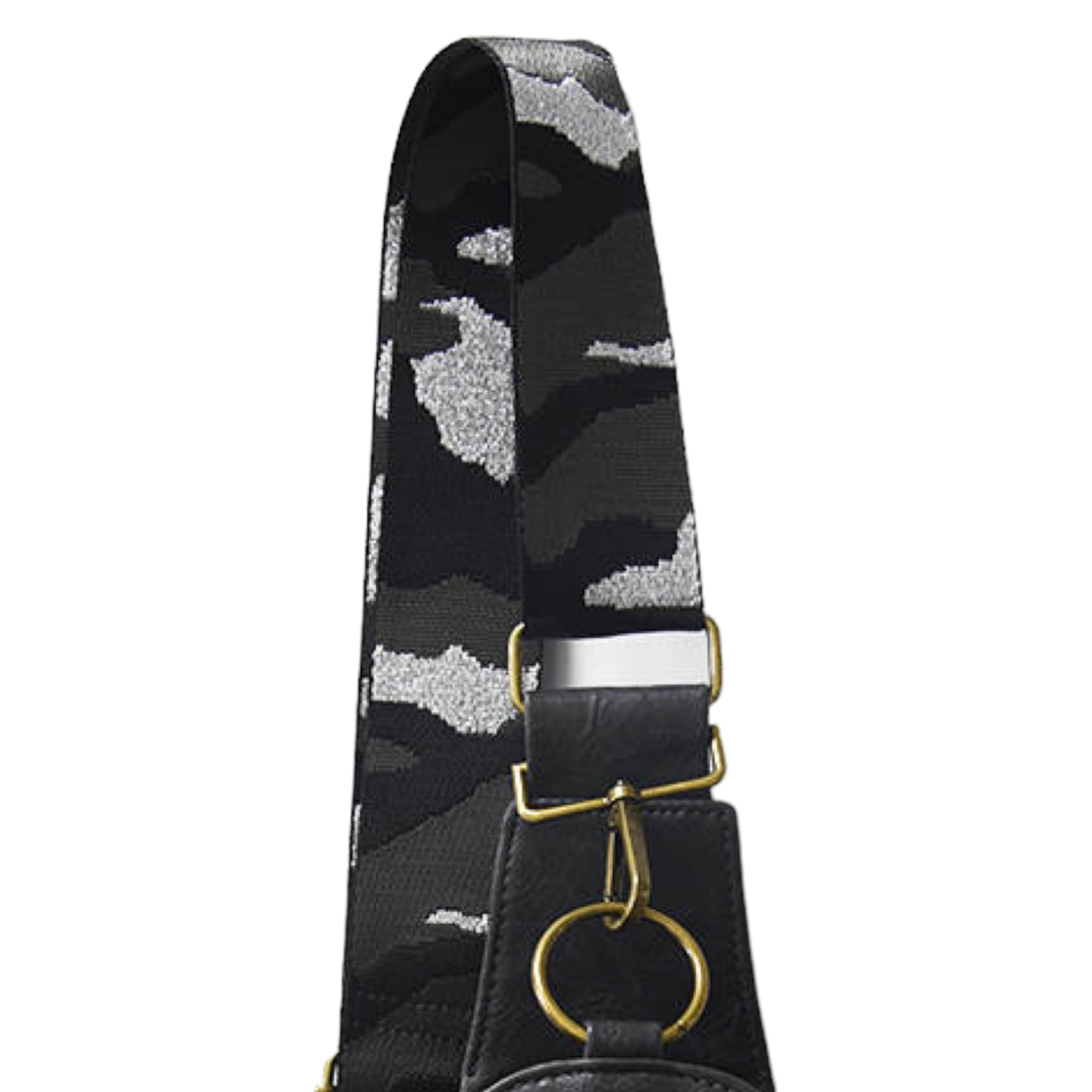 The Isla Sling Bag with Guitar Strap | Dark Gray with Camo Strap