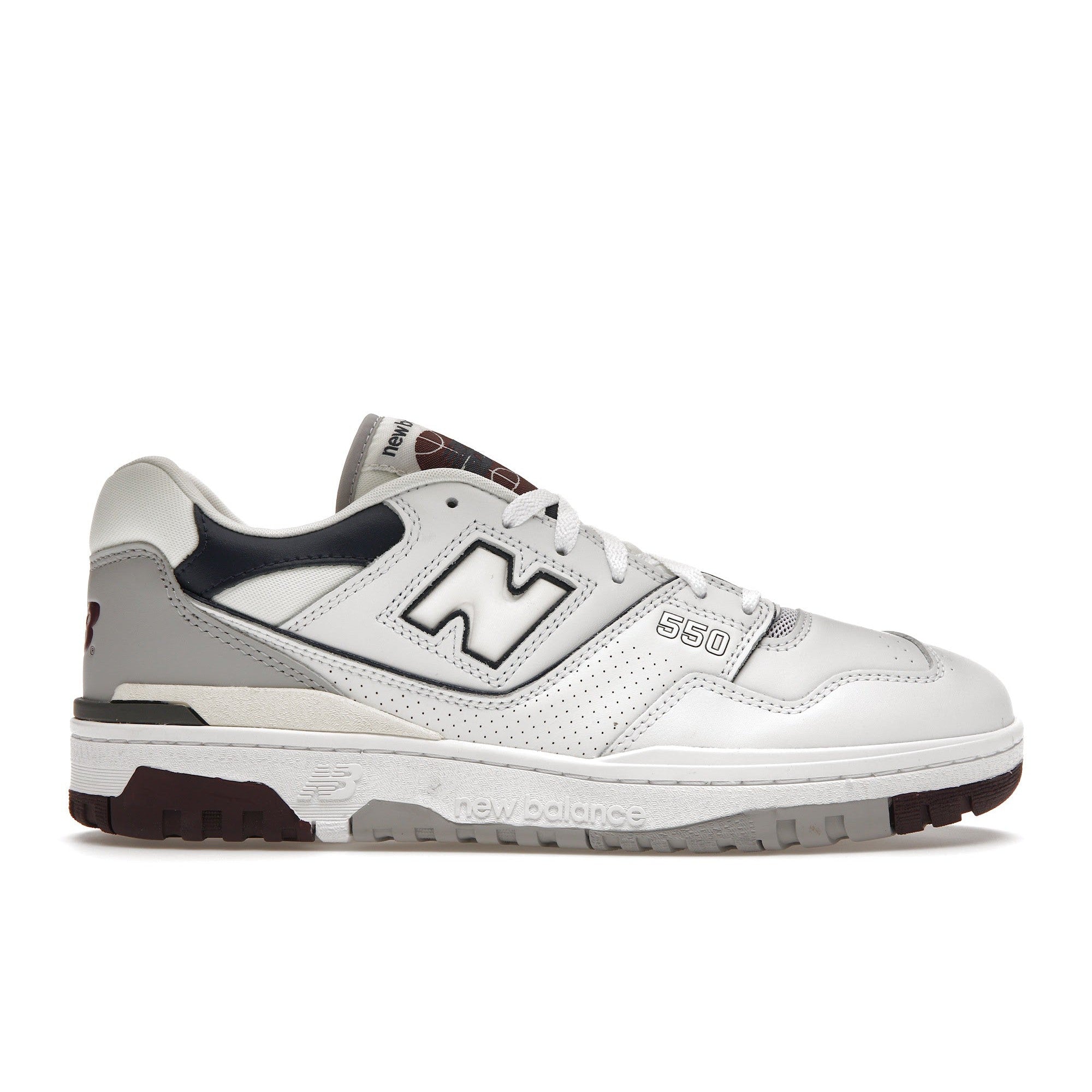 New Balance 550 White Natural Indigo Burgundy