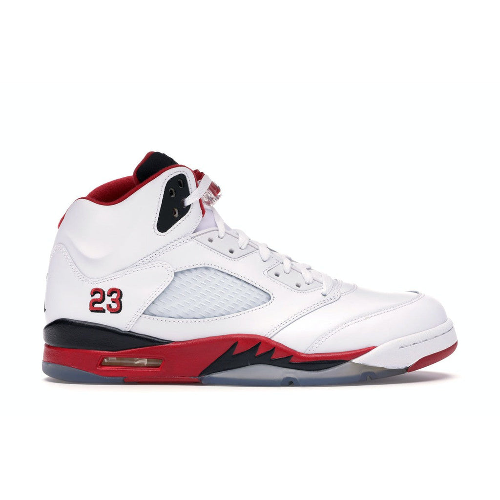 Nike Air Jordan Retro 5 "Fire Red Black Tongue"