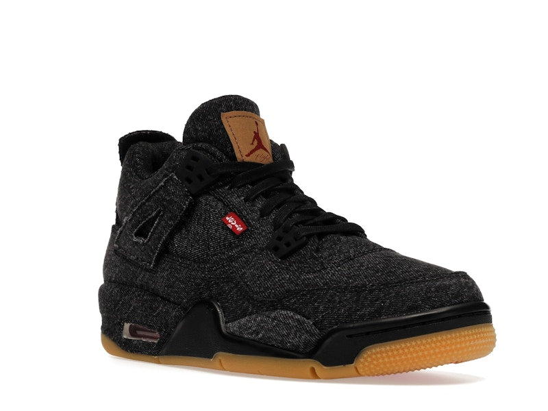 Jordan 4 Retro Levi's Black (GS) (Levi's Tag)
