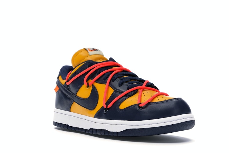 Nike x Off-White Dunk Low "University Gold Midnight Navy"