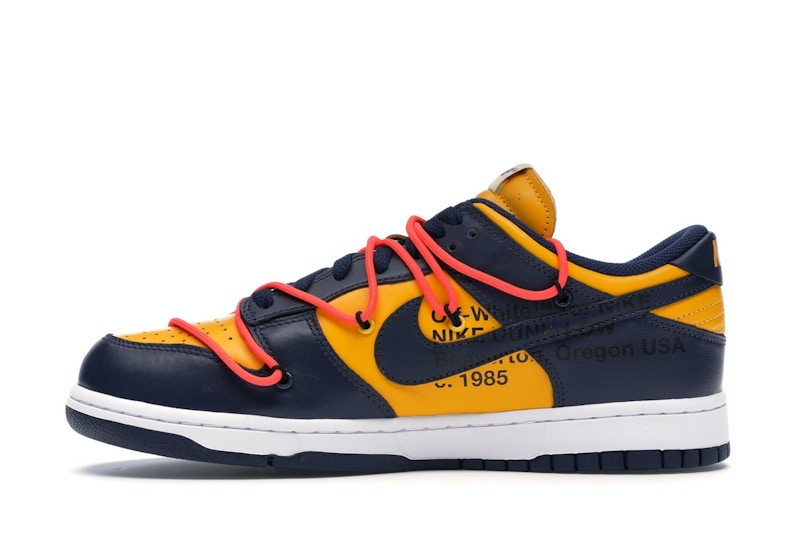 Nike x Off-White Dunk Low "University Gold Midnight Navy"