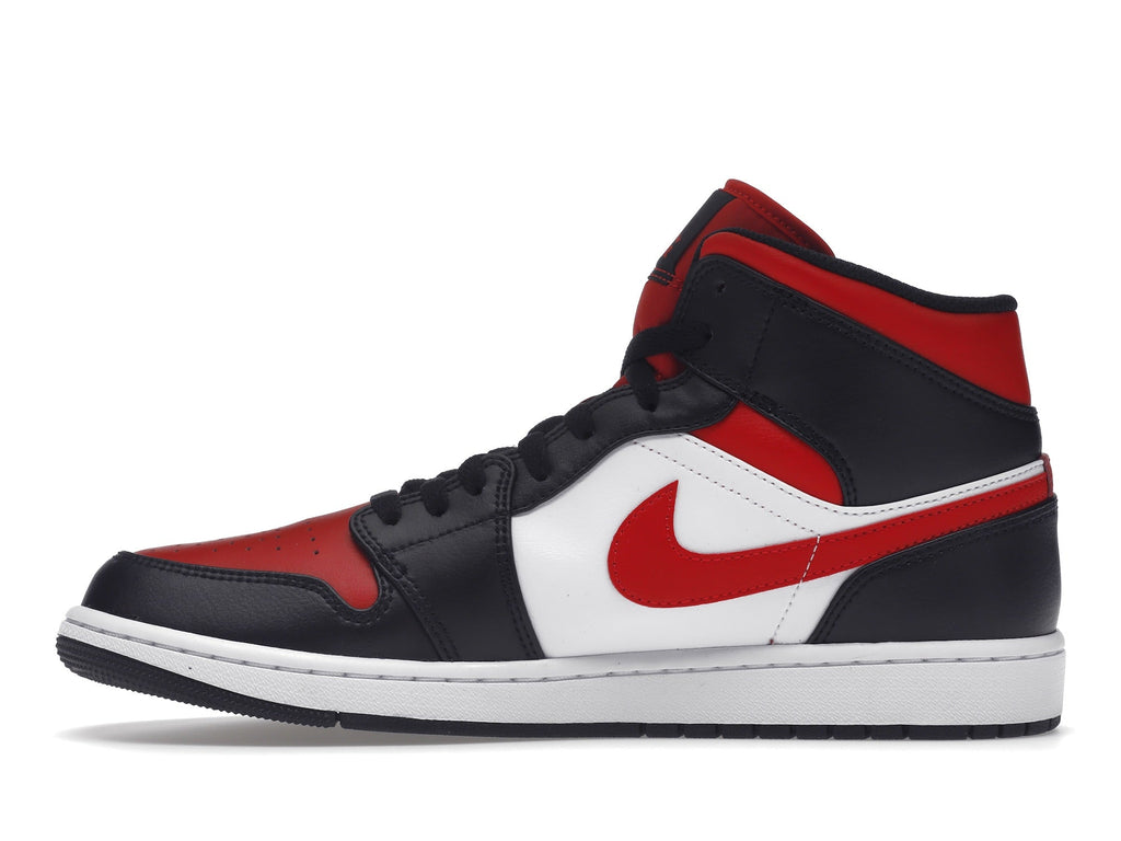 Air Jordan 1 Mid White Black Red (2022)