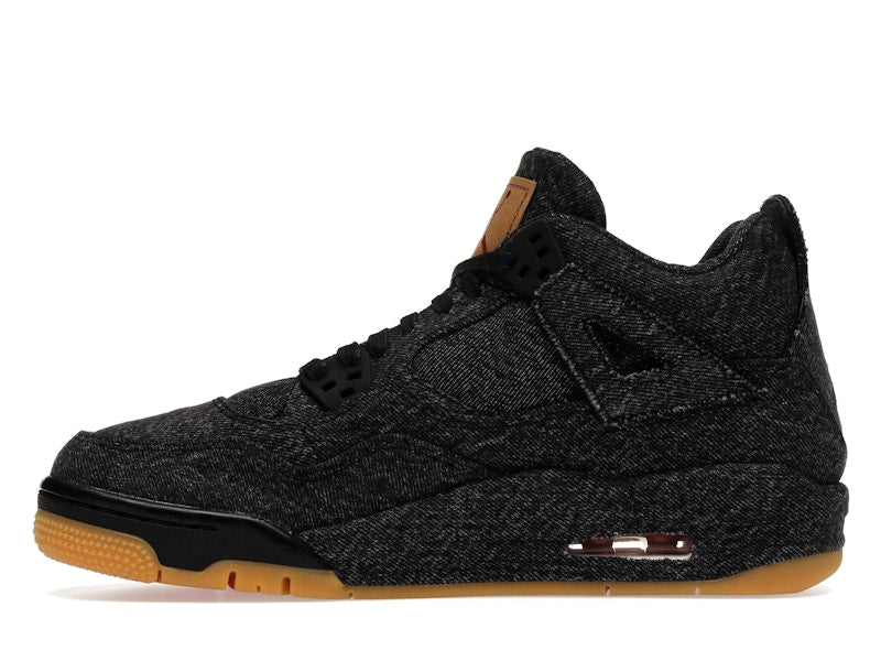 Jordan 4 Retro Levi's Black (GS) (Levi's Tag)