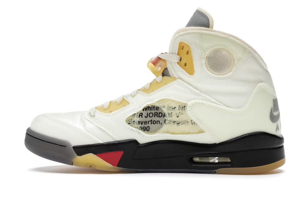 Off White x Air Jordan Retro 5 (Sail)