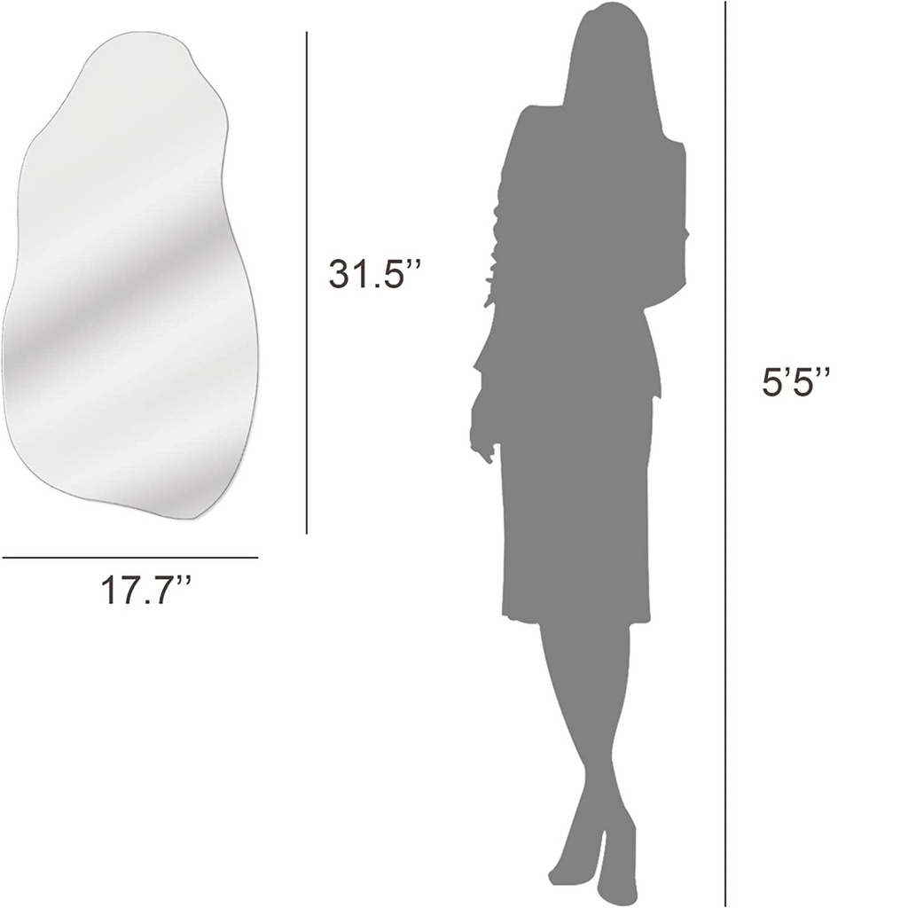 Chrome Irregular Mirror