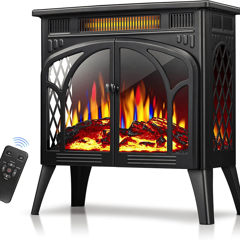 25 Inches 3D Infrared  Free Standing Electric Fireplace Stove S230B