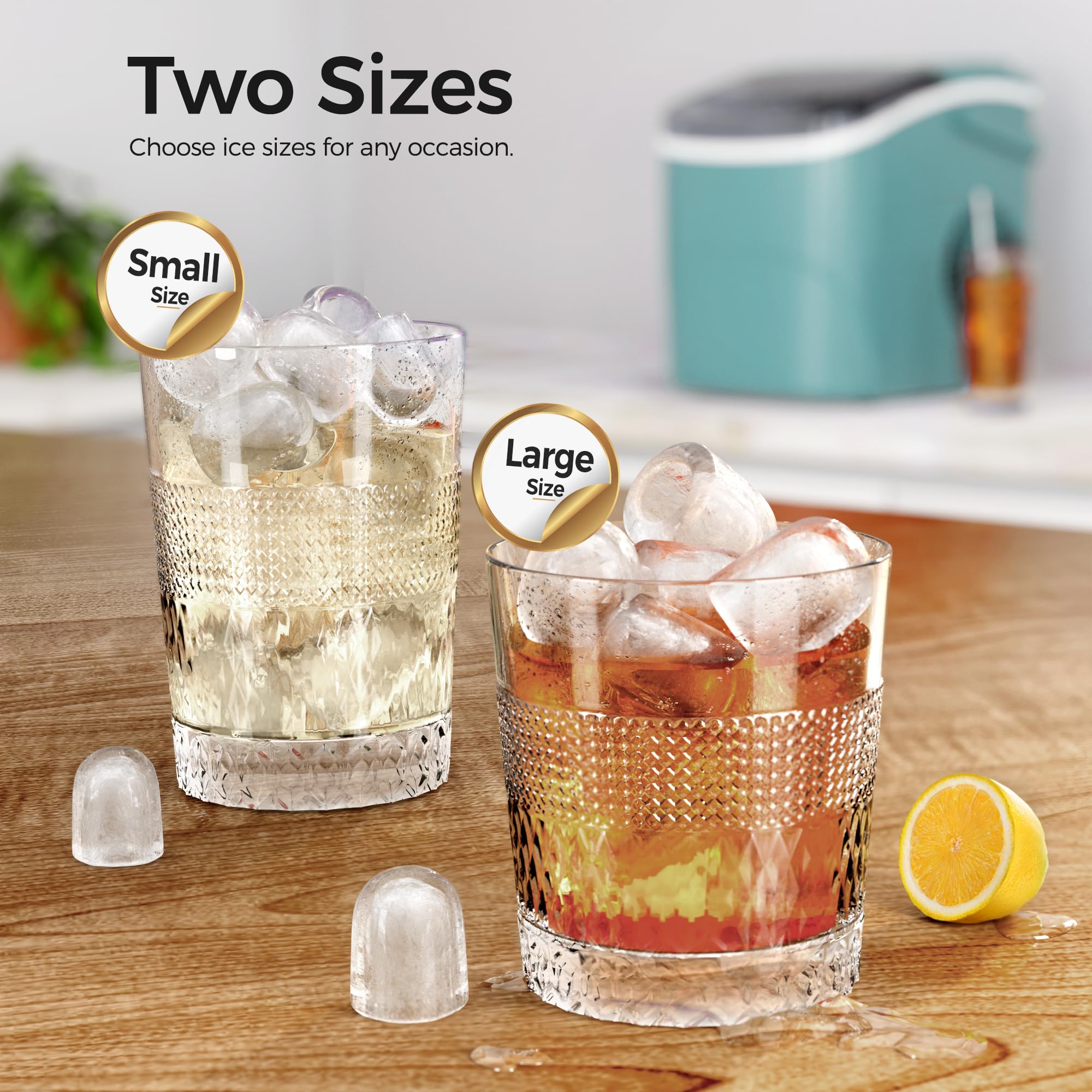 Kismile Ice Makers Countertop with Handle Z5812B