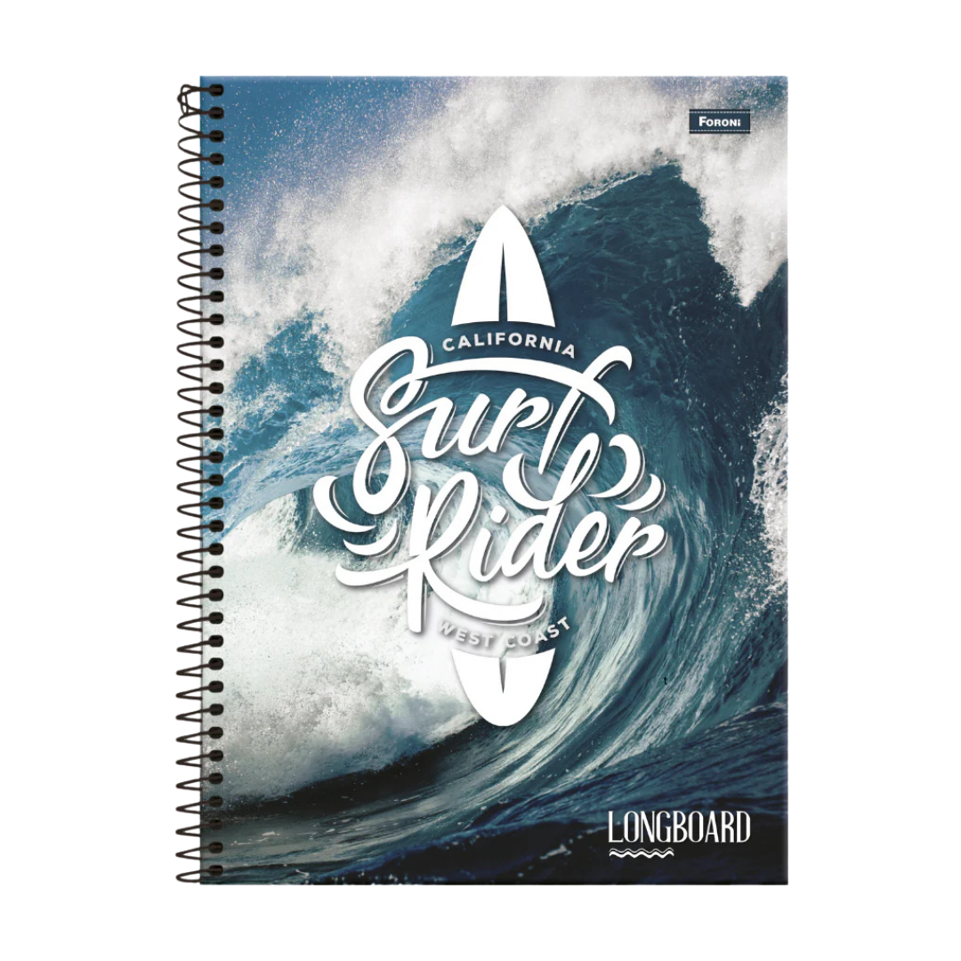 Surf Rider Spiral Notebook (8.5″×11″, 160 hojas)