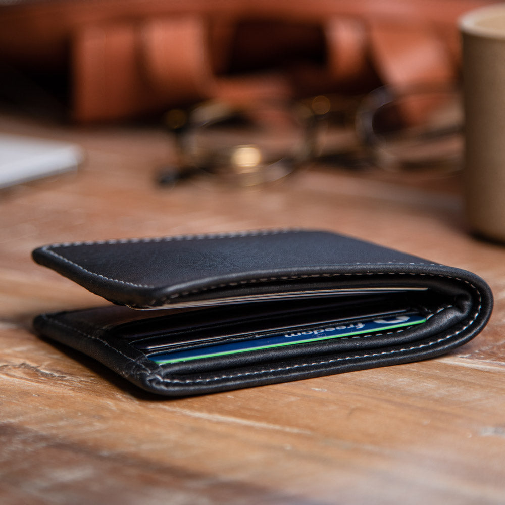 Large Billfold Wallet - Black