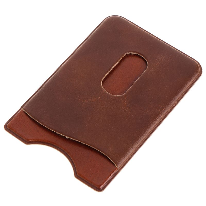 Leather Card Holder Sticker 3M Adhesives Credit ID Card Mobile Phone Back Pocket Wallet Case Stickers Bag Pouch