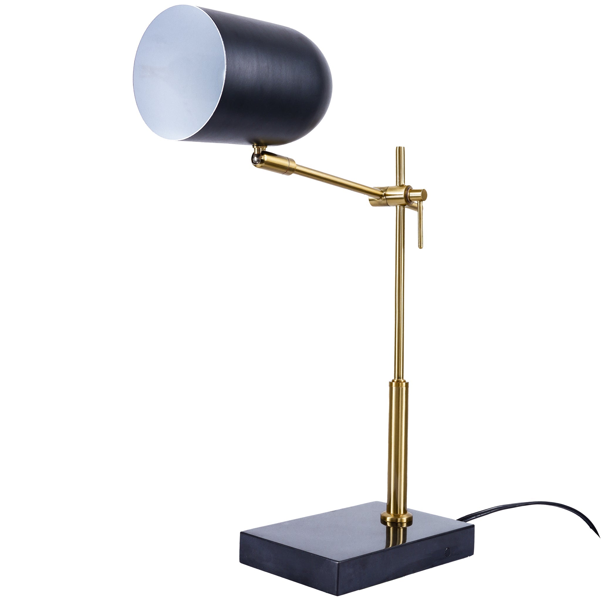 Lumora Table Lamp - Black outer - White inner – Luxury Lighting – Cura