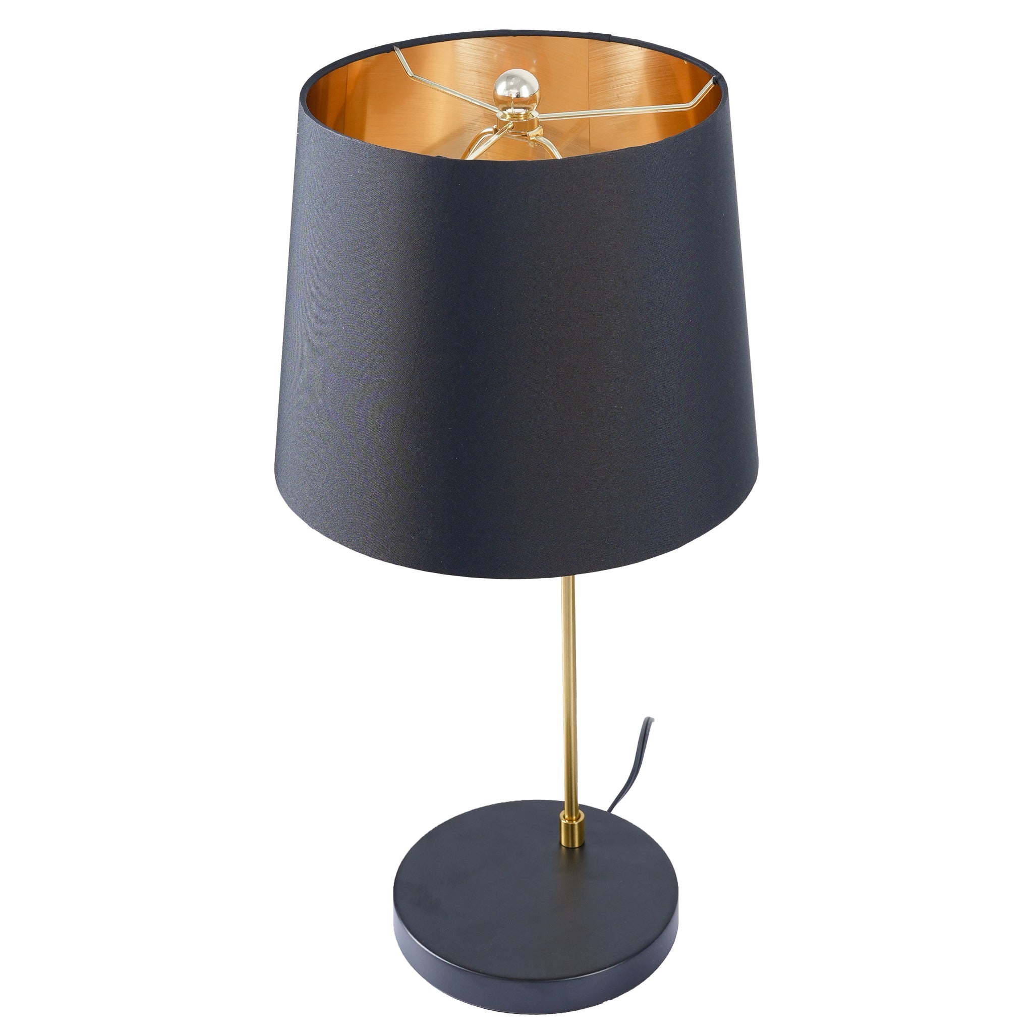 Lustrous Table Lamp - Black outer and Gold inner – Luxury Lighting – C