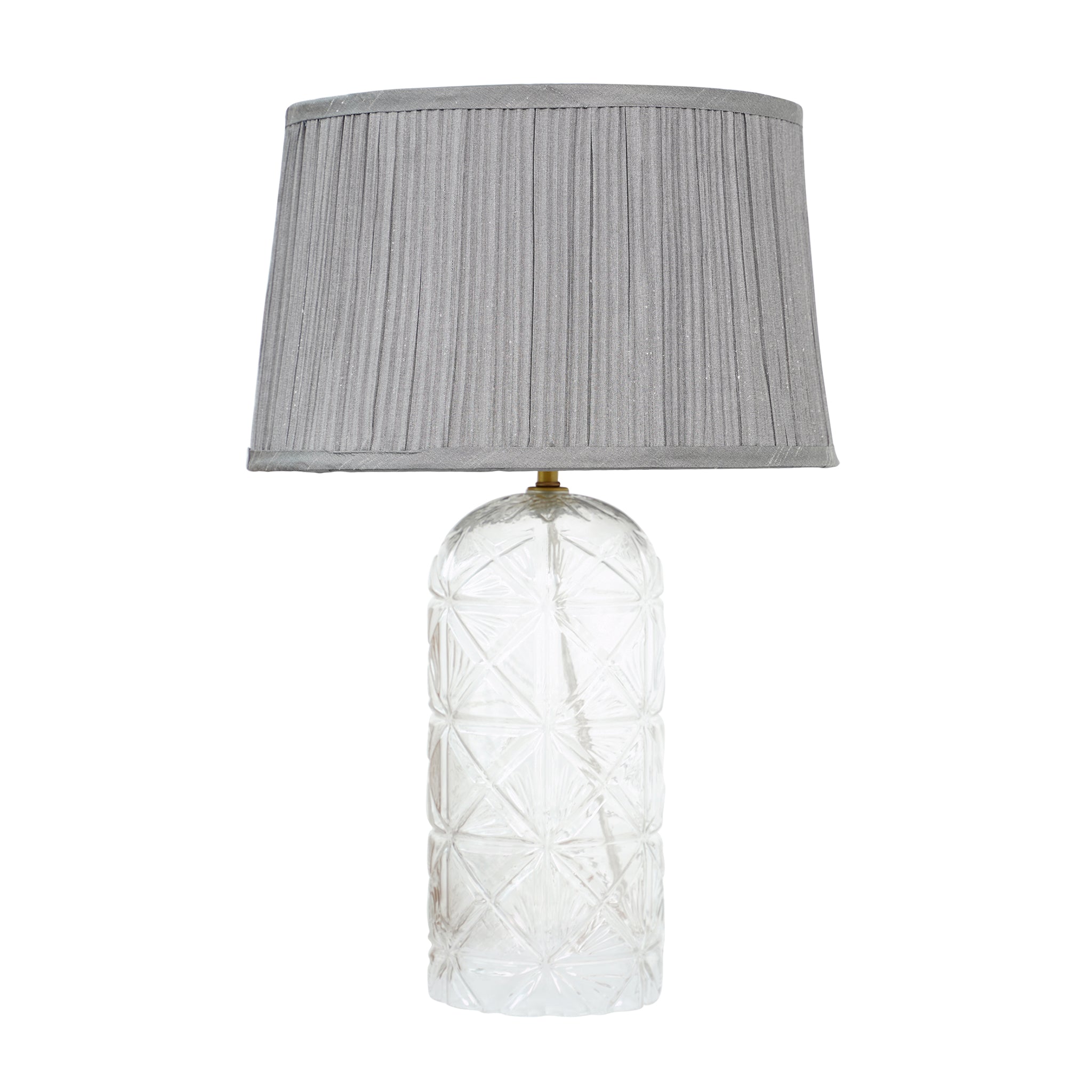 Luxora Table Lamp Gold - Clear and Grey – Luxury Lighting – Curated by