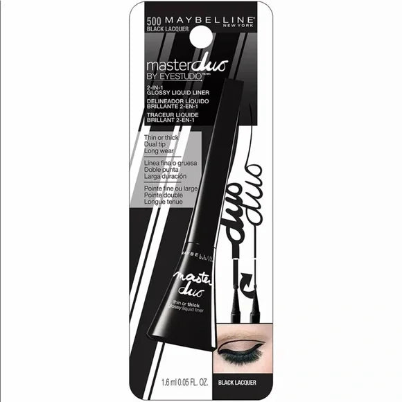 MAYBELLINE Eye Studio Master Duo Glossy Liquid Eyeliner