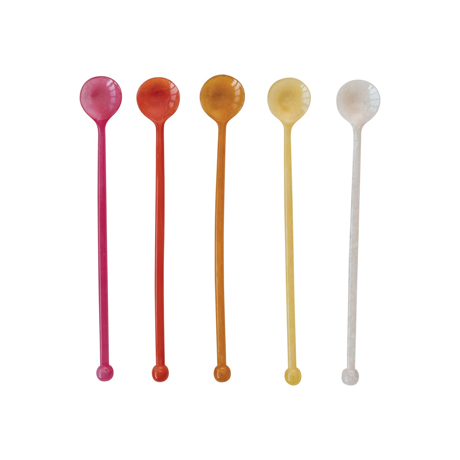 Marbled Resin Cocktail Spoon | 5 Colors