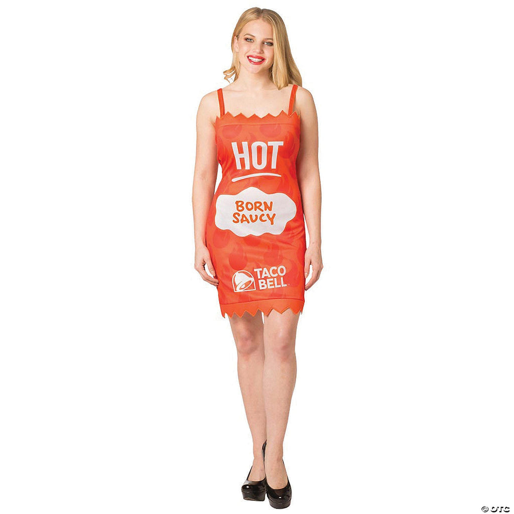 Women's Taco Bell Hot Sauce Costume - Small/Medium