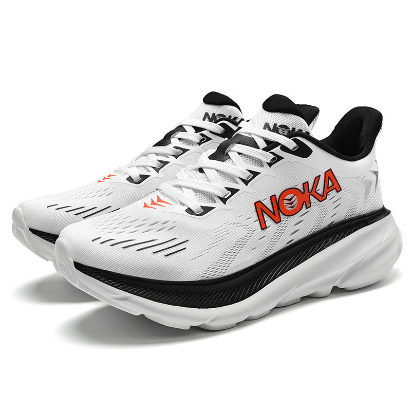 Men's fashion shoes breathable mesh thick-soled running shoes marathon outdoor running shoes