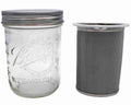Cold Brew Coffee and Tea Maker Stainless Steel Filter with Mason Jar (32 oz)