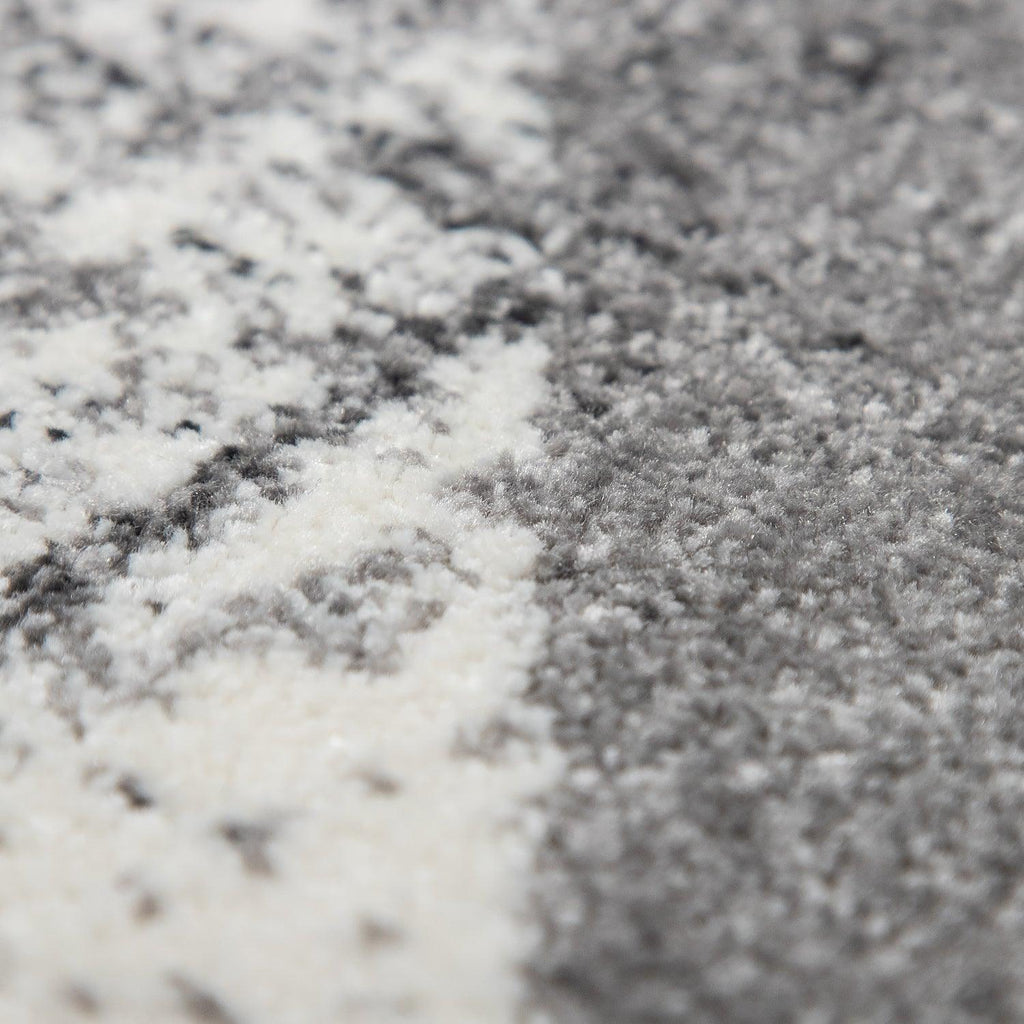 Modern Area Rug Mero Abstract Design - Black and White