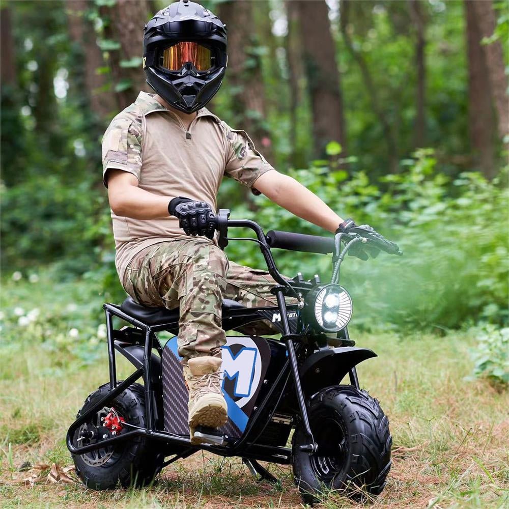 MotoTec 1000W 48V/12AH Electric Powered Mini Bike, Black (96372584)
