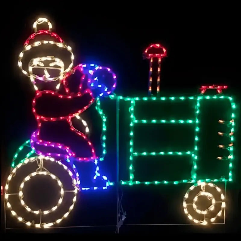 Mrs Claus Driving a Tractor