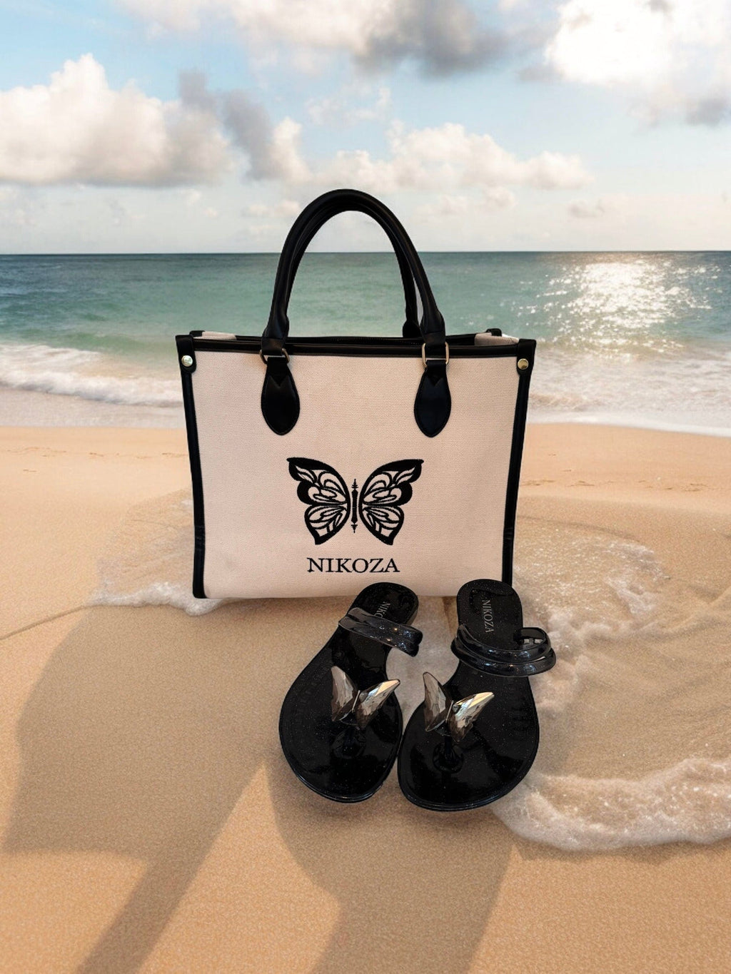 NINA Clear gel beach sandals
