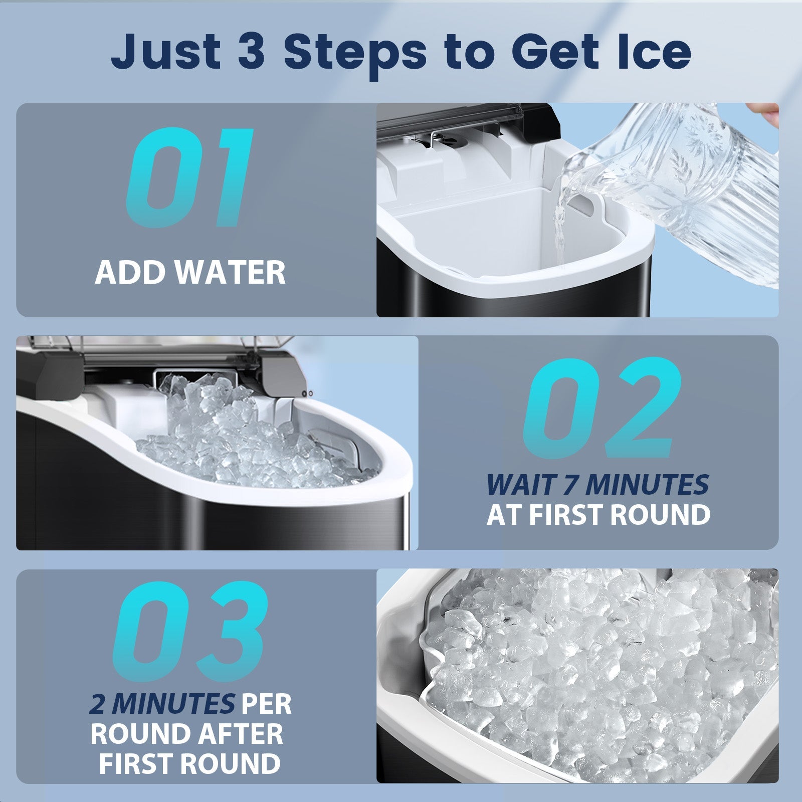 Nugget Pebble Ice Maker Countertop Z5815NH