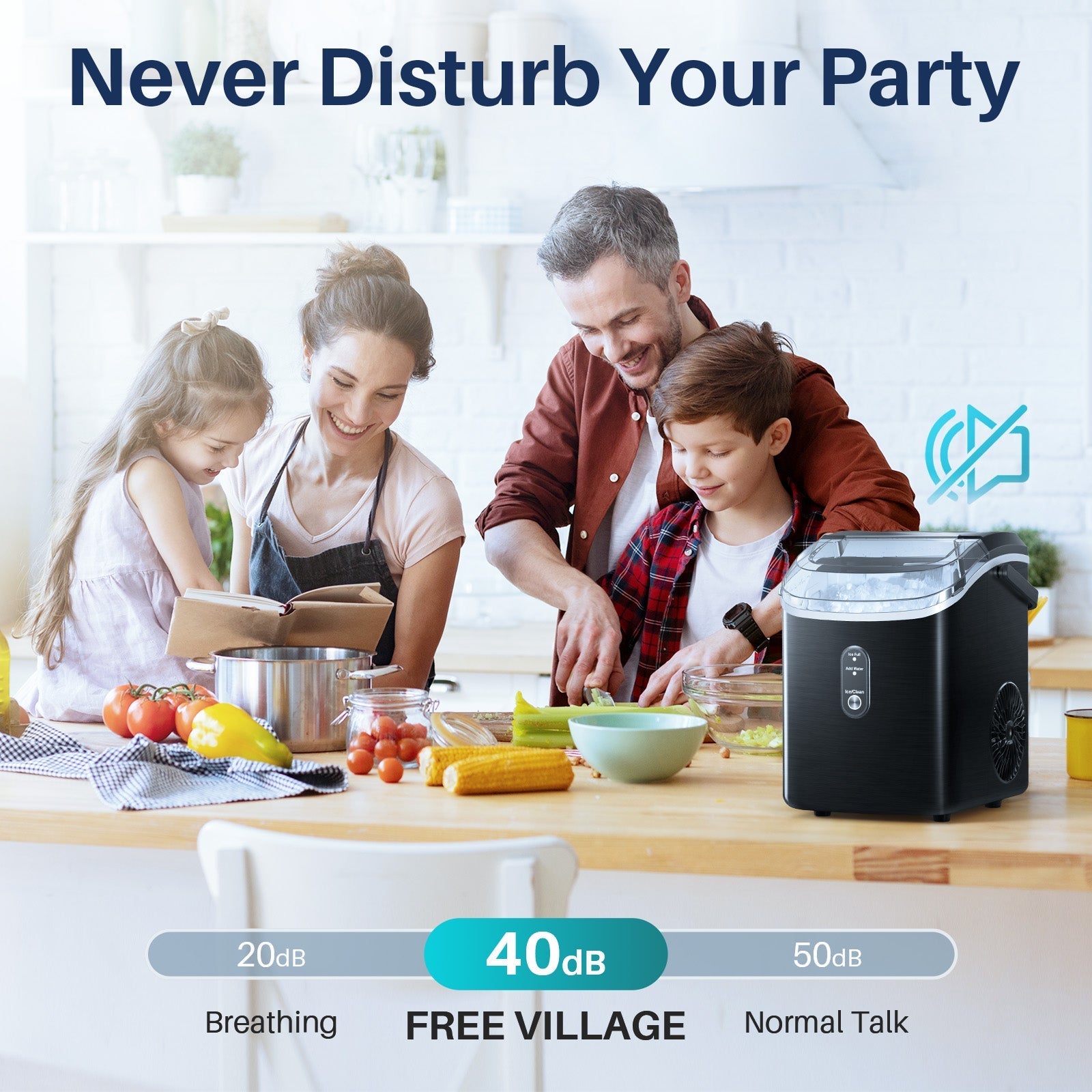 Nugget Pebble Ice Maker Countertop Z5815NH