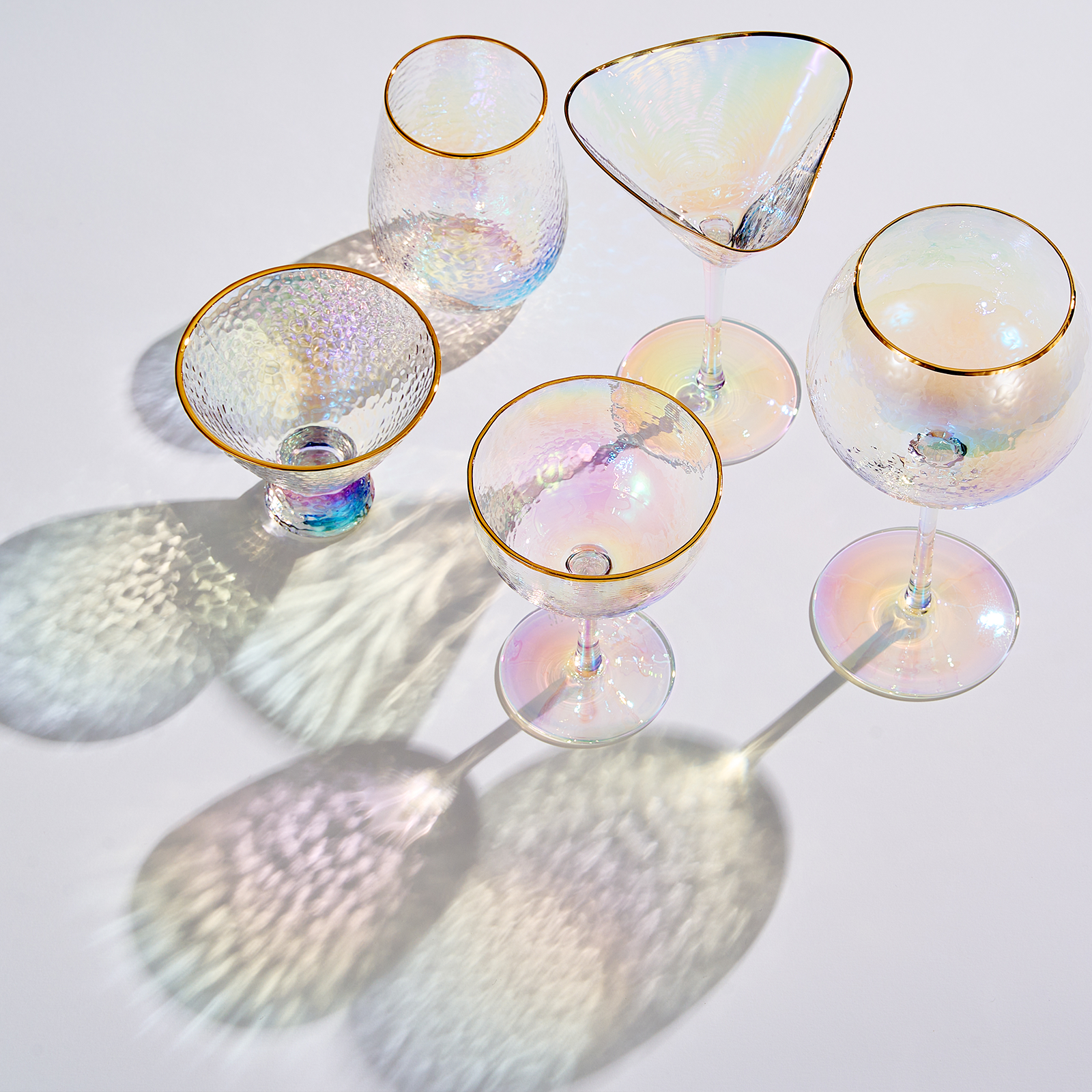 Dulce Stemmed Wine Glassware, Set of 2