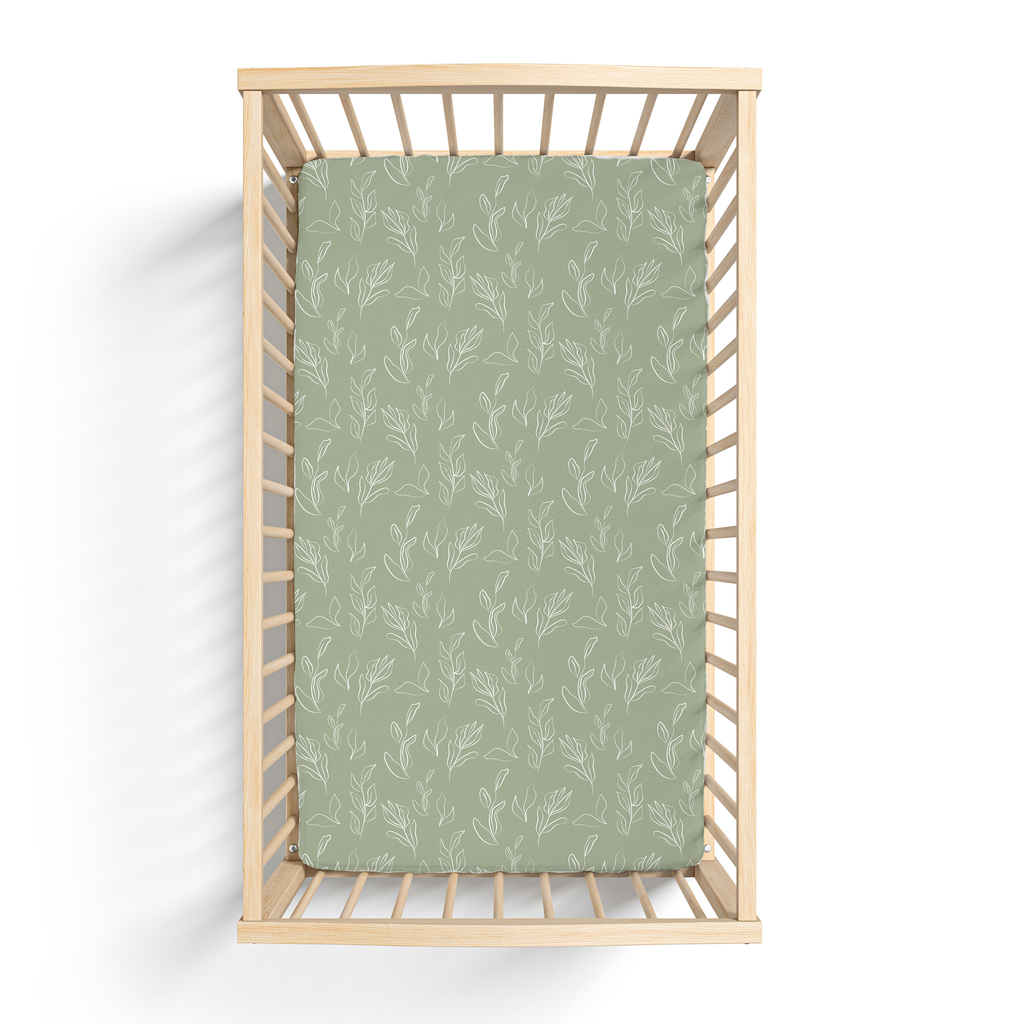 Organic Natural Oasis Willow Bamboo Blend Crib Sheet
