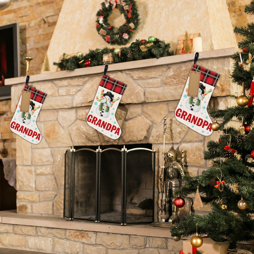TSUYAWU Grandpa Christmas Stocking Holiday Decoration 18x12 Inch