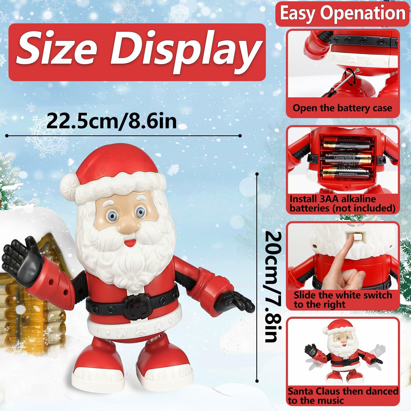 Singing Dancing Twerking Santa Claus Toy with Music Christmas Decoration