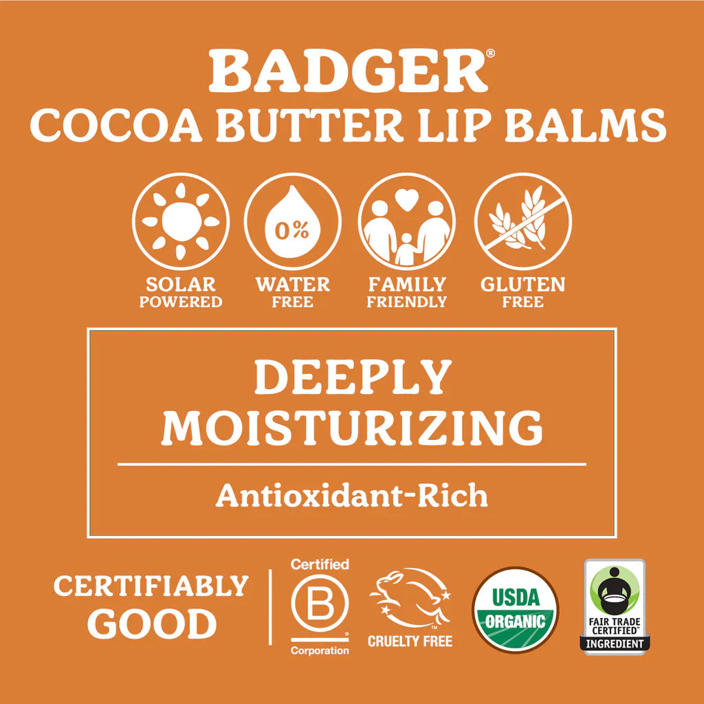 BADGER Cocoa Butter Lip Balm