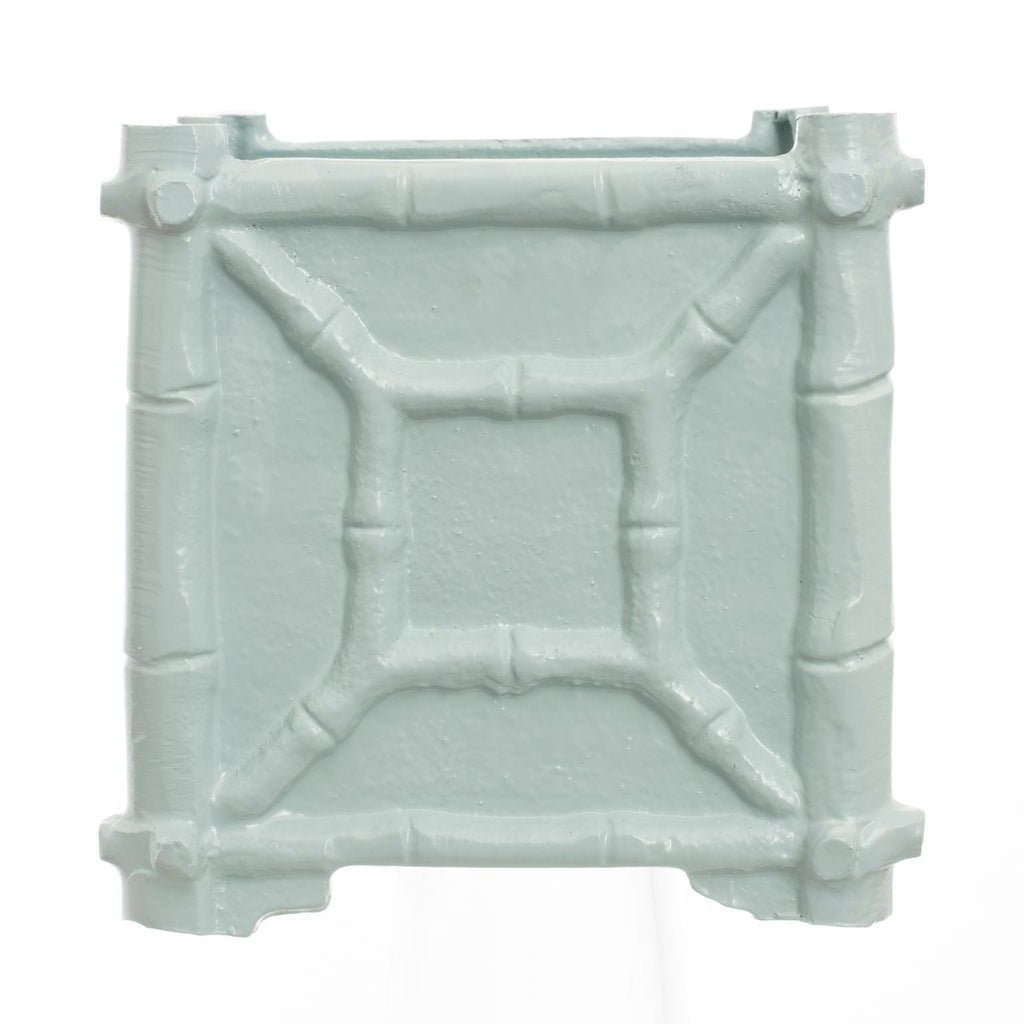 Pale Blue Bamboo Box Planter