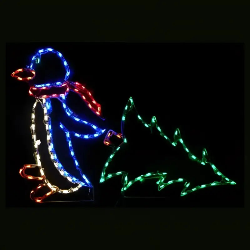 Penguin Pulling Tree