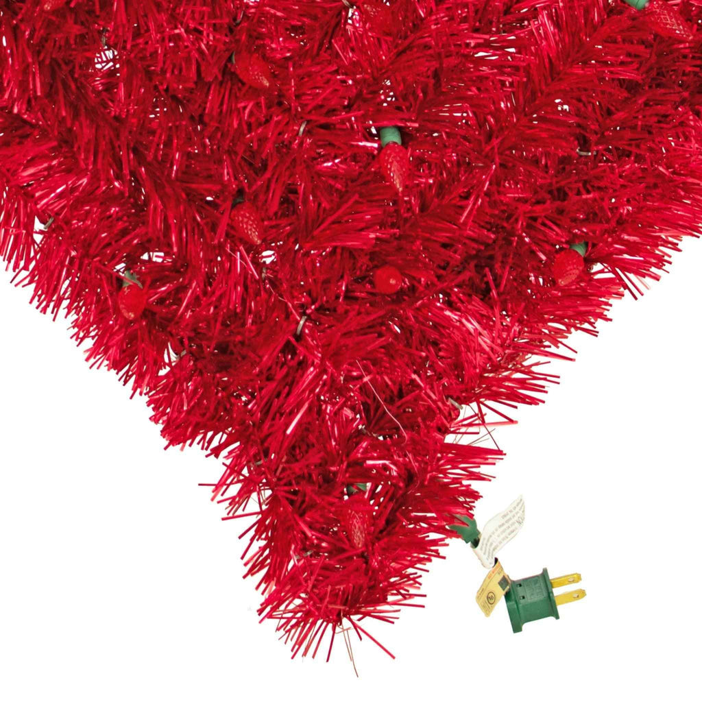 Pre-Lit Valentine's Day Tinsel Hearts with Lights