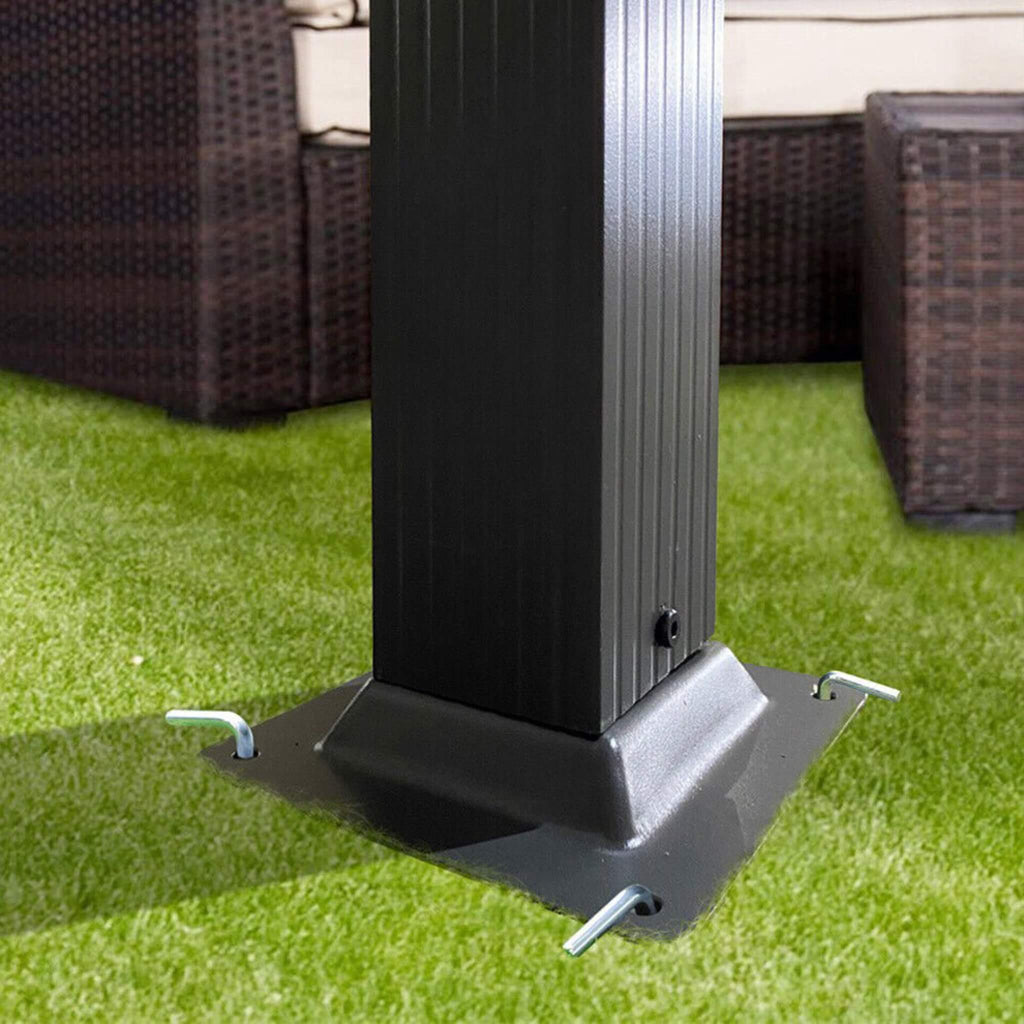 [10x13FT] Premium Outdoor Patio Retractable Pergola With Canopy (SAK01864)