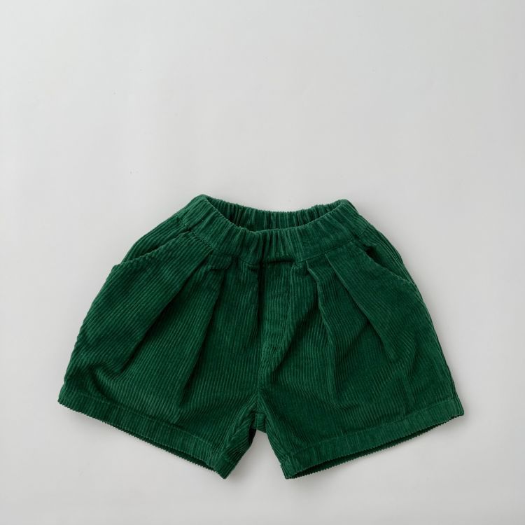Baby Solid Color Corduroy Fabric Summer Shorts